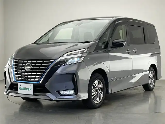 日産 セレナ e－パワー ハイウェイスター V 愛知県 2019(令1)年 3.9万km ダークメタルグレー/ダイヤモンドブラック 純正１０型ナビ　シートヒーター　禁煙　全方位カメラ　ＢＳＭ　ハンドルヒーター　寒冷地　ＥＴＣ　ツートンカラー　　コーナーセンサー　両側パワスラ　純正ドラレコ　ＬＥＤオートライト　フォグ　衝突軽減装置