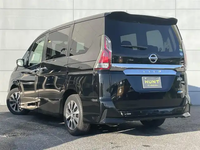 日産 セレナ ハイウェイスター Vセレクション 千葉県 2018(平30)年 3.5万km ダイヤモンドブラック セーフティパックB/プロパイロット/・衝突軽減ブレーキ/レーンキープアシスト/・レーダークルーズコントロール/クリアランスソナー/純正SDナビ(MM317D-W)/・フルセグ/BT/DVD/CD/AUX/アラウンドビューモニター/ステアリングスイッチ/ETC/デジタルインナーミラー/電動パーキングブレーキ/ブレーキホールド/両側パワースライドドア/LEDヘッドライト/オートライト/フォグライト/スマートキー/プッシュスタート/純正フロアマット/純正16インチAW