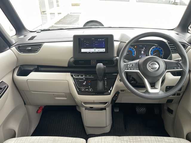 日産 ルークス X 岩手県 2021(令3)年 3.5万km ブラック エマージェンシーブレーキ ナビ 全周囲C ドライブレコーダー シートヒーター ハンズフリー電動スライドドア Bluetooth再生 ETC オートライト ヘッドライトレベライザー コーナーセンサー 電格ミラー スマートキー スペアキー フロアマット