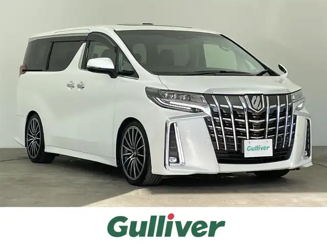 トヨタ アルファード S Cパッケージ 千葉県 2021(令3)年 3.6万km ホワイトパールクリスタルシャイン 禁煙車/純正DAナビ/・CD/DVD/BT/ACP/AA/フルセグ/プリクラッシュセーフティ/クリアランスソナー/LTA（レーントレーシングアシスト）/バックカメラ/サンルーフ/純正フリップダウンモニター/レーダークルーズコントロール/レザーシート/前席シートヒーター/前席パワーシート/ステアリングヒーター/デジタルインナールームミラー/パワーバックドア/両側パワースライドドア/LEDヘッドライト/フォグライト/オートハイビーム/電動パーキングブレーキ/ブレーキホールド/車高調/社外20インチアルミホイール