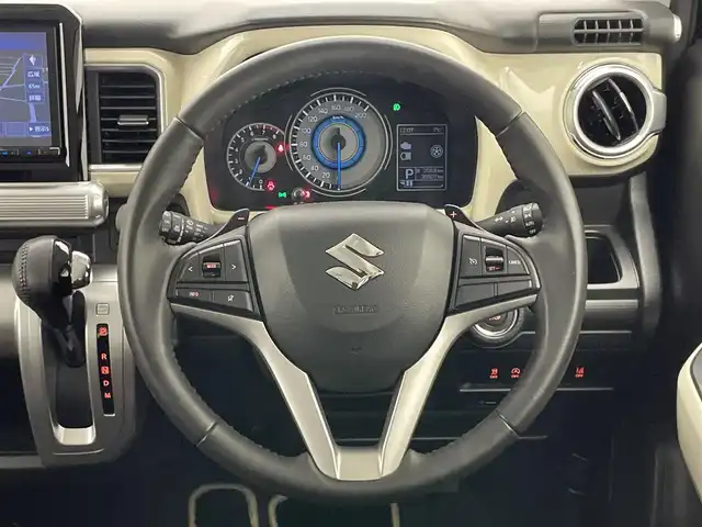 スズキ クロスビー HYBRID MZ 愛知県 2019(平31)年 3.6万km スーパーブラックパール 3トーンコーディネート 純正８型ナビ　シートヒーター　禁煙車　フルセグＴＶ　Ｂｌｕｅｔｏｏｔｈ　ＵＳＢ端子　ＥＴＣ　クルコン　デュアルセンサーブレーキ　衝突軽減　車線逸脱　パーキングセンサー　ＬＥＤオートライト　パドルシフト