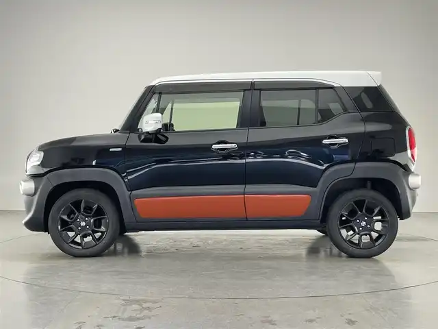 スズキ クロスビー HYBRID MZ 愛知県 2019(平31)年 3.6万km スーパーブラックパール 3トーンコーディネート 純正８型ナビ　シートヒーター　禁煙車　フルセグＴＶ　Ｂｌｕｅｔｏｏｔｈ　ＵＳＢ端子　ＥＴＣ　クルコン　デュアルセンサーブレーキ　衝突軽減　車線逸脱　パーキングセンサー　ＬＥＤオートライト　パドルシフト