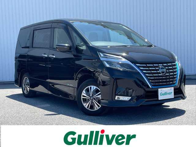 日産 セレナ e－パワー ハイウェイスター V 滋賀県 2021(令3)年 3.3万km ダイヤモンドブラック 純正ナビ/（フルセグ　Ｂｌｕｅｔｏｏｔｈ　ＣＤ　ＤＶＤ）/ＥＴＣ/全方位カメラ/プロパイロット/追従クルコン/前後コーナーセンサー/前後ドラレコ/両側電動ドア/LEDヘッドライト/前席シートヒーター