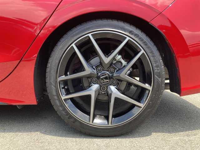 ホンダ シビック EX 静岡県 2023(令5)年 2.8万km プレミアムクリスタルレッドM HondaSENSING/純正メモリーナビ/　AM FM Bluetooth USB/ビルトインETC2.0/バックモニター/前後方ドライブレコーダー/LEDオートヘッドランプ/レーダークルーズコントロール/ハーフレザーシート/シートヒーター(前席)/ワイヤレス充電/前後方クリアランスソナー/純正18インチアルミホイール/ターボ/社外柿本改マフラー/6速MT/BOSEプレミアムサウンド/フルセグTV/パワーシート(前席)