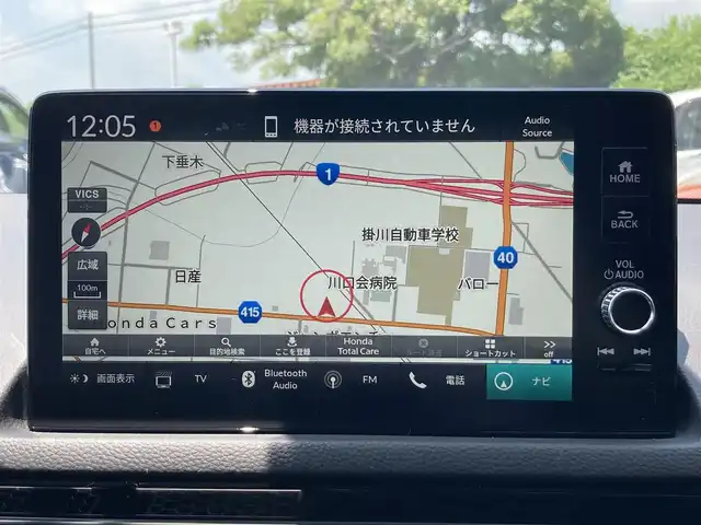 ホンダ シビック EX 静岡県 2023(令5)年 2.8万km プレミアムクリスタルレッドM HondaSENSING/純正メモリーナビ/　AM FM Bluetooth USB/ビルトインETC2.0/バックモニター/前後方ドライブレコーダー/LEDオートヘッドランプ/レーダークルーズコントロール/ハーフレザーシート/シートヒーター(前席)/ワイヤレス充電/前後方クリアランスソナー/純正18インチアルミホイール/ターボ/社外柿本改マフラー/6速MT/BOSEプレミアムサウンド/フルセグTV/パワーシート(前席)