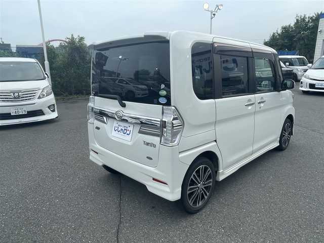 ダイハツ タント カスタム RS SA 東京都 2014(平26)年 8.8万km パールホワイトⅢ (株)IDOMが運営する【じしゃロン昭島店】の自社ローン専用車両になりますこちらは現金またはオートローンご利用時の価格です。自社ローンご希望の方は別途その旨お申付け下さい/純正ナビ/BT/TV/SD/CD/DVD/ETC/バックカメラ/プッシュスタート/スマートキー/フリップダウンモニター/両側パワースライドドア/ステアリングスイッチ/Autoライト/LED