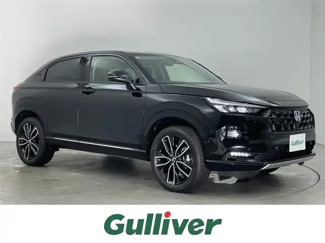ホンダ ヴェゼル ハイブリッド e:HEV Z 埼玉県 2025(令7)年 0.1千km クリスタルブラックパール 登録済未使用車　バックカメラ　ＢＳＩ　アダクティブクルーズコントロール　ビルトインＥＴＣ２．０　シートヒーター　ワイヤレス充電　衝突軽減ブレーキ　ハーフレザー　ＬＥＤヘッドライト　オートライト　地デジ