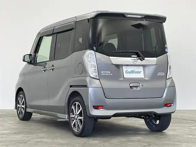 日産 デイズ ルークス ハイウェイスターX Gパッケージ 群馬県 2016(平28)年 3.9万km チタニウムグレーメタリック 衝突軽減　社外７型ナビ　全方位カメラ　両側パワースライドドア　ＬＥＤヘッドライト　純正１５インチアルミホイール　ＥＴＣ　ＡＢＳ　横滑り防止装置　プッシュスタート　アイドリングストップ　禁煙車