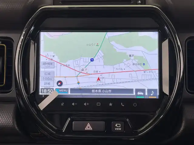 スズキ ハスラー HYBRID X 栃木県 2025(令7)年 0.1千km クールカーキパールメタリック/ソフトベージュメタリック 登録済み未届車/４WD/全方位モニター付きナビゲーション/（ＣＤ/フルセグＴＶ/Bluetooth）/スズキセーフティサポート/シートヒーター/オートライト/LEDヘッドライト/横滑り防止装置/スマートキー/プッシュスタート/アイドリングストップ/電動格納ミラー/純正アルミホイール