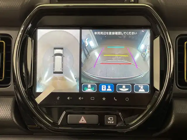スズキ ハスラー HYBRID X 栃木県 2025(令7)年 0.1千km クールカーキパールメタリック/ソフトベージュメタリック 登録済み未届車/４WD/全方位モニター付きナビゲーション/（ＣＤ/フルセグＴＶ/Bluetooth）/スズキセーフティサポート/シートヒーター/オートライト/LEDヘッドライト/横滑り防止装置/スマートキー/プッシュスタート/アイドリングストップ/電動格納ミラー/純正アルミホイール