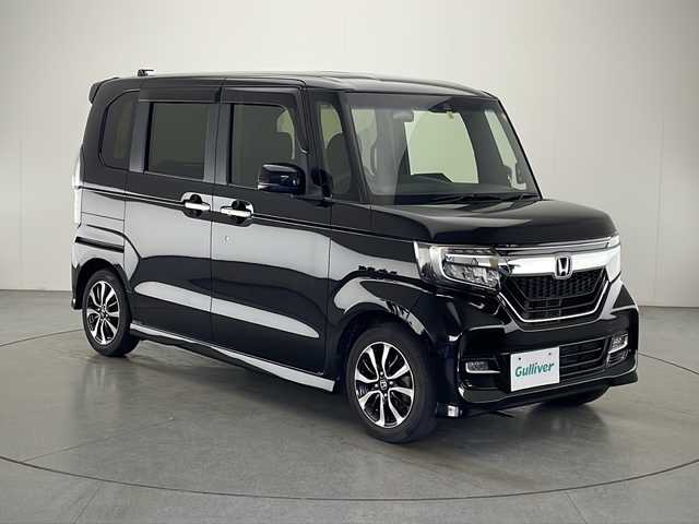 ホンダ Ｎ ＢＯＸ カスタム G L ホンダセンシング 宮崎県 2018(平30)年 3.8万km クリスタルブラックパール 禁煙車/ホンダセンシング/純正ナビTV/（Gathers/VXM-184VFi/CD/DVD/Bluetooth/フルセグTV)/純正バックカメラ/純正ビルトインETC/純正LEDオートライト/純正LEDフォグ/純正14インチアルミ/純正フロアマット/両側電動スライドドア/アダプティブクルーズコントロール/レーンディパーチャーアラート/クリアランスソナー/ウインカードアミラー/オートエアコン/スマートキー/プッシュエンジンスタート/スペアキー
