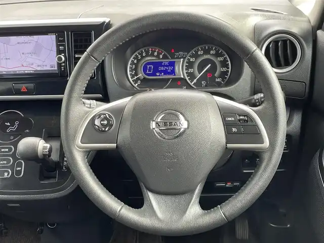 日産 デイズ ルークス ハイウェイスター Gターボ 福岡県 2019(平31)年 8.3万km ブラック (株)IDOMが運営する【じしゃロン八幡西店】の自社ローン専用車両になります。こちらは現金またはオートローンご利用時の価格です。自社ローンご希望の方は別途その旨お申付けください。/純正ナビ(Bluetooth/CD/DVD/フルセグTV)/両側電動スライドドア/アラウンドビューモニター/クルーズコントロール(追従走行なし)/衝突軽減ブレーキ/レーンキープアシスト/ドライブレコーダー/コーナーセンサー/ETC/純正フロアマット/純正15インチアルミホイール/スペアキー有