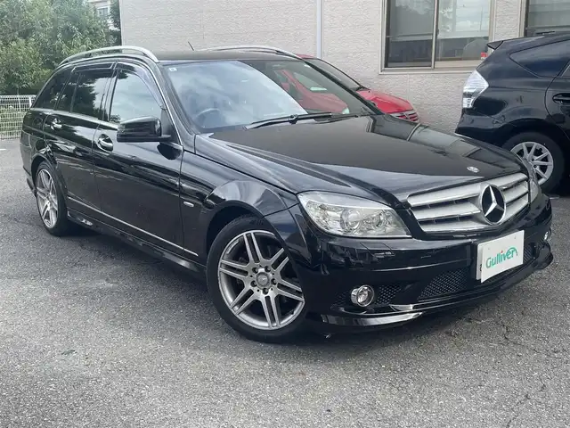 メルセデス・ベンツ Ｃ２００ コンプレッサーSWアバンギャルド 静岡県 2009(平21)年 13.4万km オブシディアンブラック サンルーフ/純正ナビ/フルセグTV/バックカメラ/黒革シート/前席シートヒーター/前席パワーシート/前後ドライブレコーダー/ETC/HIDヘッドライト/クルーズコントロール/ステアリングスイッチ/パドルシフト/スマートキー×2/保証書/取扱説明書/ナビ取扱説明書