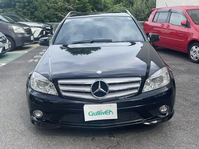 メルセデス・ベンツ Ｃ２００ コンプレッサーSWアバンギャルド 静岡県 2009(平21)年 13.4万km オブシディアンブラック サンルーフ/純正ナビ/フルセグTV/バックカメラ/黒革シート/前席シートヒーター/前席パワーシート/前後ドライブレコーダー/ETC/HIDヘッドライト/クルーズコントロール/ステアリングスイッチ/パドルシフト/スマートキー×2/保証書/取扱説明書/ナビ取扱説明書