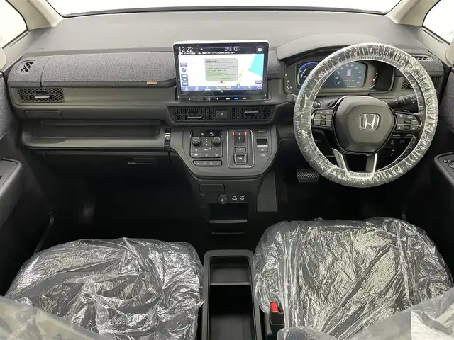 ホンダ ステップワゴン eHEV エアー EX 岡山県 2025(令7)年 0.1千km プラチナホワイトパール 登録済未使用車/純正１１．4型ナビ/　「BT/フルセグ/DVD/Carplay/USB」/　型式：LXM-247VFLi/ブラインドスポットモニター/電動リアゲート　/バックカメラ　/レーダークルーズコントロール/両側パワースライドドア　/オートハイビーム/ＬＥＤヘッドライト/前席シートヒーター　/衝突軽減システム/車線逸脱防止システム/横滑り防止装置/純正16インチアルミ/純正フロアマット/コーナーセンサー（前後）/パドルシフト/オートブレーキホールド/プッシュスタート/スマートキー×2/保証書/取扱説明書