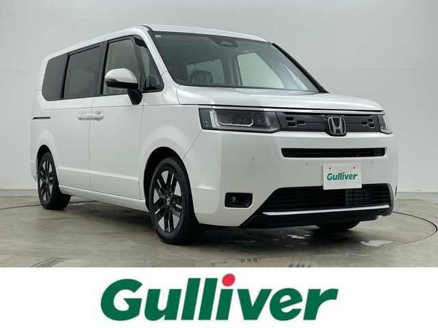 ホンダ ステップワゴン eHEV エアー EX 岡山県 2025(令7)年 0.1千km プラチナホワイトパール 登録済未使用車/純正１１．4型ナビ/　「BT/フルセグ/DVD/Carplay/USB」/　型式：LXM-247VFLi/ブラインドスポットモニター/電動リアゲート　/バックカメラ　/レーダークルーズコントロール/両側パワースライドドア　/オートハイビーム/ＬＥＤヘッドライト/前席シートヒーター　/衝突軽減システム/車線逸脱防止システム/横滑り防止装置/純正16インチアルミ/純正フロアマット/コーナーセンサー（前後）/パドルシフト/オートブレーキホールド/プッシュスタート/スマートキー×2/保証書/取扱説明書