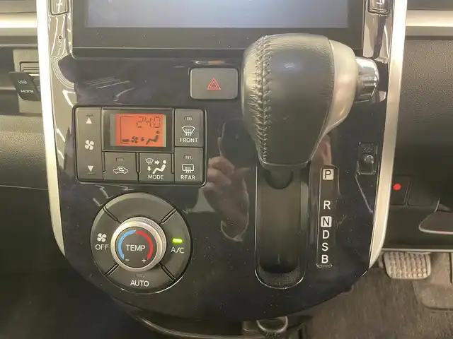 ダイハツ タント カスタム RS トップED SA Ⅲ 岡山県 2017(平29)年 4.8万km ブラックマイカメタリック スマートアシストIII/歩行者検知ブレーキ/社外ローダウンサス（RS-R）/ドラレコ/レーダー/DOPメモリナビ（NSZP-X67D）/CD/DVD/DTVフルセグ/BT/USB/コーナーセンサー/ドアバイザー/フォグライト/純正15インチアルミ/シートカバー/ステアリングS/W/左右パワースライドドア/社外ツイーター/ETC/１００Vパワーソケット