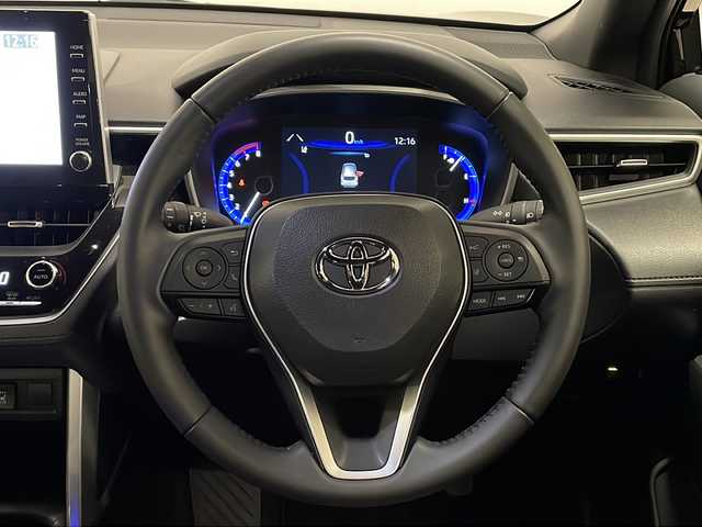 トヨタ カローラ クロス Z 熊本県 2023(令5)年 2.5万km アティチュードブラックマイカ 純正9インチディスプレイオーディオ テレビなし/(Bluetooth/ラジオ/Miracast)/バックカメラ/トヨタセーフティセンス/コーナーセンサー/ETC/ドラレコ前後/クルーズコントロール/電動リアゲート/ハーフレザー/前席シートヒーター/パワーシート/ルーフレール/LEDライト/純正フロアマット/純正18インチAW/スペアキー