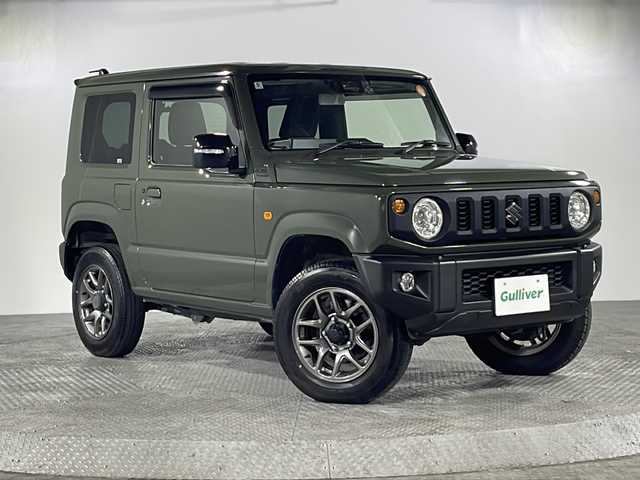 スズキ ジムニー XC 沖縄県 2020(令2)年 4.6万km ジャングルグリーン 県外仕入れ/禁煙車/デュアルセンサーブレーキサポート/純正ナビ/・ＣＤ／ＤＶＤ/・Ｂｌｕｅｔｏｏｔｈ　/・フルセグＴＶ/ステアリングリモコン/ドライブレコーダー前後/バックカメラ/スペアキー/背面タイヤ/シートヒーター/クルーズコントロール/ヘッドライトウォッシャー/４WD/ターボ