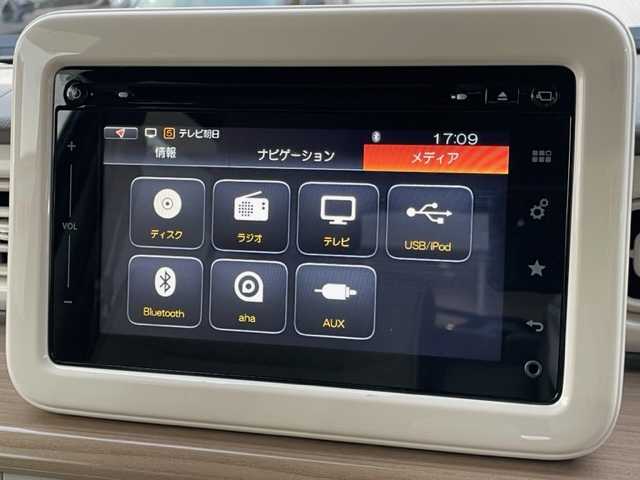 スズキ ラパン S 群馬県 2015(平27)年 2.1万km ブルーイッシュブラックパール3 レーダーブレーキサポート/全周囲カメラ/純正SDナビ/CD/フルセグTV/Bluetooth/運転席シートヒーター/スマートキー/純正キセノンヘッドライト/プッシュスタート/アイドリングストップ/本革巻きステアリング/ドアバイザー/純正フロアマット