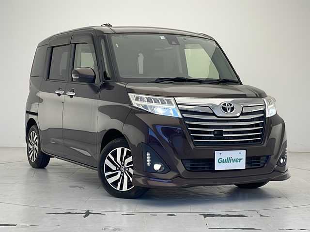 トヨタ ルーミー カスタムG S 沖縄県 2018(平30)年 5.8万km プラムブラウンパールクリスタルシャイン 純正ナビ（NSZT-W66T)　/　（ＡＭ／ＦＭ／ＣＤ／ＤＶＤ／ＢＴ）　/フルセグＴＶ　/バックモニター　/両側パワースライドドア　/クルーズコントロール　/スマートアシスト　/ＬＥＤヘッドライト　/オートライト　/純正フロアマット　/純正１４アルミホイール/純正ドライブレコーダー/スマートキー2本