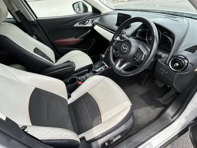 マツダ ＣＸ－３ XD Lパッケージ 福島県 2017(平29)年 6.2万km セラミックM 純正ナビゲーション/【USB/BT/AUX】/バックカメラ/ETC/ドライブレコーダー/前席シートヒーター/ステアリングヒーター/運転席パワーシート/運転席シートメモリー/パドルシフト/ブラインドスポット/レーンキープアシスト/アダプティブクルーズコントロール/ヘッドアップディスプレイ/純正フロアマット/＊助手席分欠品/ドアバイザー
