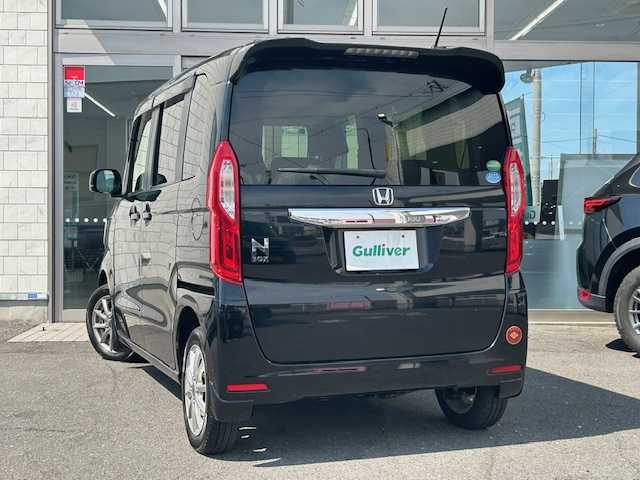 ホンダ Ｎ ＢＯＸ G 青森県 2018(平30)年 4.5万km クリスタルブラックパール ワンオーナー/４WD/車検R9/5/22まで/ホンダ純正オーディオ/アイドリングストップ/衝突軽減システム/横滑り防止装置/シートヒーター/両側スライドドア/純正フロアマット/電動格納ミラー/スペアキー/保証書