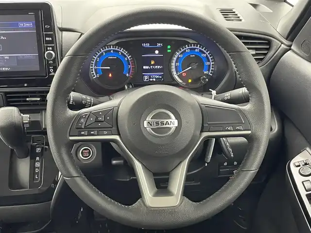 日産 ルークス ハイウェイスター Gターボ 福井県 2021(令3)年 1.8万km ブラック 純正９型ナビ/アラウンドビューモニター/フルセグテレビ/ハンズフリーオートスライドドア/ドライブレコーダー/ステアリングスイッチ/プッシュスタート/スマートキー×２/コーナーセンサー/ビルトインＥＴＣ