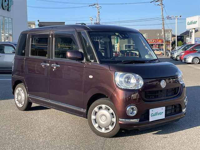 ダイハツ ムーヴ キャンバス G ブラックインテリア リミテッド SAⅢ 石川県 2019(令1)年 2.5万km プラムブラウンクリスタルマイカ 純正7型ナビ/フルセグTV/パノラマモニター/LEDヘッドライト/ETC/ドライブレコーダー/両側パワースライドドア/オートライト/スマートキー/プッシュスタート/電動ミラー/レーダーブレーキ/保証書
