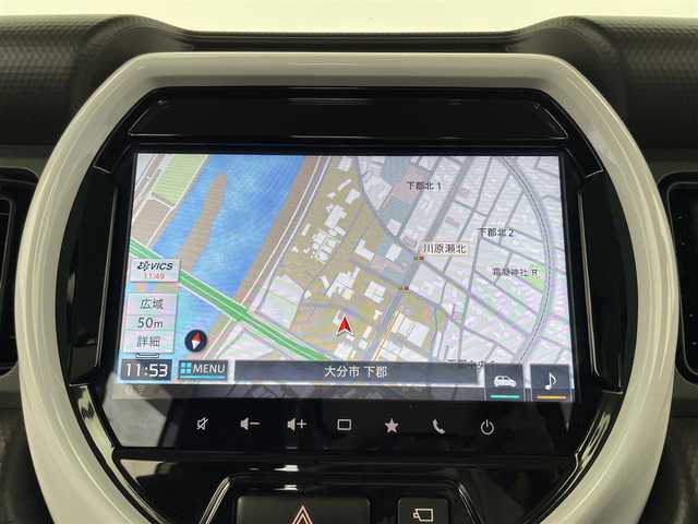 スズキ ハスラー HYBRID G 大分県 2020(令2)年 6.1万km ブリスクブルーメタリック/ホワイト2トーンルーフ デュアルカメラブレーキサポート/レーンアシスト/純正ナビ/（フルセグ/CD/Bluetooth/DVD)/全方位カメラ/ビルトインETC/前方ドライブレコーダー/クリアランスソナー/シートヒーター/電動格納ミラー/プッシュスタート・スマートキー/ステアリングスイッチ