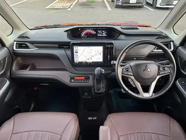 三菱 デリカＤ：２ カスタムハイブリッドMV全方位カメラ付ナビPKG 千葉県 2021(令3)年 2.9万km オレンジⅡ 三菱eアシスト/衝突軽減ブレーキ/レーダークルーズコントロール/レーンキープアシスト/誤発信抑制装置/純正10型ナビ/フルセグTV/Bluetooth/全方位カメラ/シートヒーター/前後ドライブレコーダー/リアシーリングファン/純正15インチAW/LEDライト/ETC