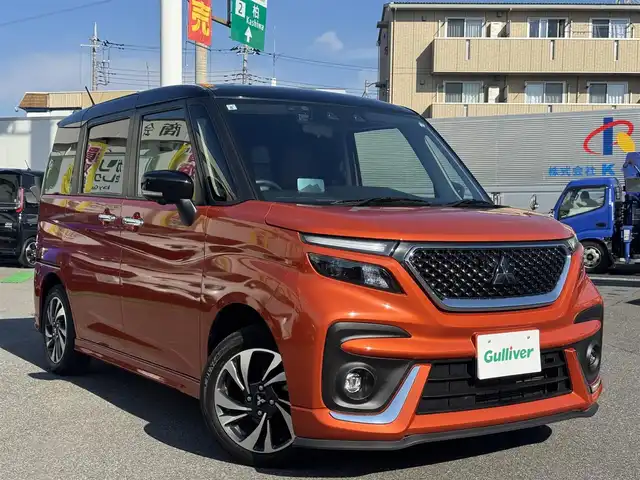 三菱 デリカＤ：２ カスタムハイブリッドMV全方位カメラ付ナビPKG 千葉県 2021(令3)年 2.9万km オレンジⅡ 三菱eアシスト/衝突軽減ブレーキ/レーダークルーズコントロール/レーンキープアシスト/誤発信抑制装置/純正10型ナビ/フルセグTV/Bluetooth/全方位カメラ/シートヒーター/前後ドライブレコーダー/リアシーリングファン/純正15インチAW/LEDライト/ETC