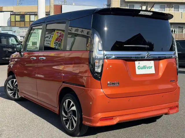 三菱 デリカＤ：２ カスタムハイブリッドMV全方位カメラ付ナビPKG 千葉県 2021(令3)年 2.9万km オレンジⅡ 三菱eアシスト/衝突軽減ブレーキ/レーダークルーズコントロール/レーンキープアシスト/誤発信抑制装置/純正10型ナビ/フルセグTV/Bluetooth/全方位カメラ/シートヒーター/前後ドライブレコーダー/リアシーリングファン/純正15インチAW/LEDライト/ETC