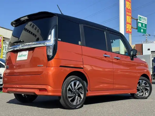 三菱 デリカＤ：２ カスタムハイブリッドMV全方位カメラ付ナビPKG 千葉県 2021(令3)年 2.9万km オレンジⅡ 三菱eアシスト/衝突軽減ブレーキ/レーダークルーズコントロール/レーンキープアシスト/誤発信抑制装置/純正10型ナビ/フルセグTV/Bluetooth/全方位カメラ/シートヒーター/前後ドライブレコーダー/リアシーリングファン/純正15インチAW/LEDライト/ETC