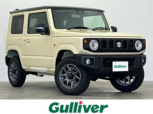 スズキ ジムニー XC 宮城県 2025(令7)年 0.1千km シフォンアイボリーメタリックブラック2トーンルーフ 4WD//届出済未使用車//スズキセーフティサポート/・デュアルセンサーブレーキサポート/・誤発進抑制機能/・車線逸脱警報機能/・ふらつき警報機能/・標識認識機能/・ハイビームアシスト/・先行車発進お知らせ機能/・リアパーキングセンサー//革巻きステアリング/・ステアリングスイッチ/・クルーズコントロール/・Autoライト//スマートキー/・プッシュスタートボタン//シートヒーター//アイドリングストップ機能//ダウンヒルアシストコントロール//ヘッドライトウォッシャー//LEDヘッドライト//フロントフォグ//純正16インチアルミホイール