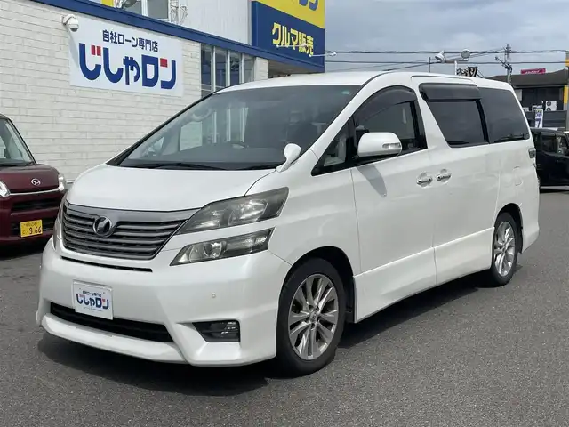 トヨタ ヴェルファイア 2．4Z プラチナセレクション 和歌山県 2010(平22)年 12.3万km ホワイトパールクリスタルシャイン 社外メモリーナビTVフルセグ/社外CD/DVD/両側パワースライドドア/パワーバックドア/バックカメラ/クルーズコントロール/ETC/スマートキー/プッシュスタート/保証書・取説有