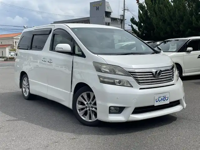 トヨタ ヴェルファイア 2．4Z プラチナセレクション 和歌山県 2010(平22)年 12.3万km ホワイトパールクリスタルシャイン 社外メモリーナビTVフルセグ/社外CD/DVD/両側パワースライドドア/パワーバックドア/バックカメラ/クルーズコントロール/ETC/スマートキー/プッシュスタート/保証書・取説有