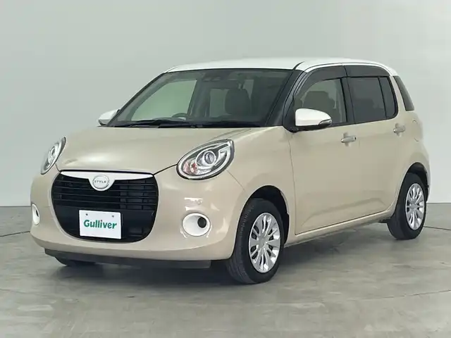 ダイハツ ブーン スタイル SAⅢ 三重県 2019(平31)年 4.2万km ホワイト/パウダリーベージュメタリック 2トーン /禁煙車//社外7型ナビ/ フルセグTV/Bluetooth/CD/DVD//バックカメラ//衝突軽減ブレーキ//コーナーセンサー//衝突軽減ブレーキ//ETC//ドラレコ//オートライト//オートマチックハイビーム//プッシュスタート//スマートキー//スペアキー//ドアバイザー//スマートアシスト3