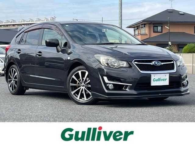 スバル インプレッサ スポーツ 1．6i－L 千葉県 2014(平26)年 9.2万km ダークグレーメタリック ワンオーナー/純正ナビ（Ｐａｎａｓｏｎｉｃ，ＣＮ－ＬＲ７０００）/ＣＤ，ＤＶＤ，ＳＤ/フルセグＴＶ/ビルトインＥＴＣ/前後ドライブレコーダー（ユピテルsuper　cat）/運転席助手席シートヒーター/レザーシート/パワーシート/純正フロントエアロパーツ/社外マフラー/４ＷＤ/盗難防止装置/ＡＬＰＩＮＥスピーカー荷室車載（ＳＷＷ－５０００）/スマートキー/プッシュスタート/スペアキー/保証書/取扱説明書