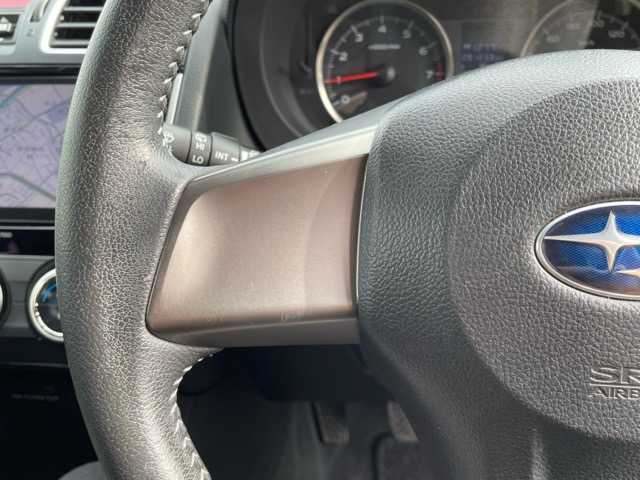 スバル インプレッサ スポーツ 1．6i－L 千葉県 2014(平26)年 9.2万km ダークグレーメタリック ワンオーナー/純正ナビ（Ｐａｎａｓｏｎｉｃ，ＣＮ－ＬＲ７０００）/ＣＤ，ＤＶＤ，ＳＤ/フルセグＴＶ/ビルトインＥＴＣ/前後ドライブレコーダー（ユピテルsuper　cat）/運転席助手席シートヒーター/レザーシート/パワーシート/純正フロントエアロパーツ/社外マフラー/４ＷＤ/盗難防止装置/ＡＬＰＩＮＥスピーカー荷室車載（ＳＷＷ－５０００）/スマートキー/プッシュスタート/スペアキー/保証書/取扱説明書