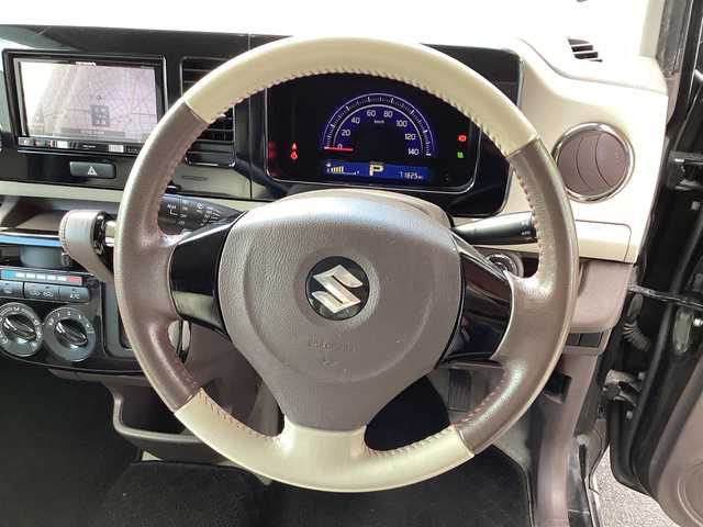 スズキ ＭＲワゴン Wit LS 千葉県 2014(平26)年 7.2万km ブルーイッシュブラックパール3 ユーザー買取　/社外SDナビ　/バックカメラ　/アイドリングストップ　/専用皮シート　/スマートキー　/プッシュスタート　