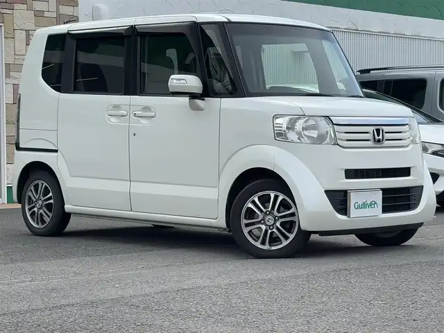 ホンダ Ｎ ＢＯＸ ＋ G Lパッケージ 徳島県 2014(平26)年 11.7万km プレミアムホワイトパール ・社外オーディオ（ＦＭＡＭ・ＢＴオーディオ）/・両側パワースライドドア　/・ＥＴＣ　/・横滑り防止　/・純正マット　/・スペアキー