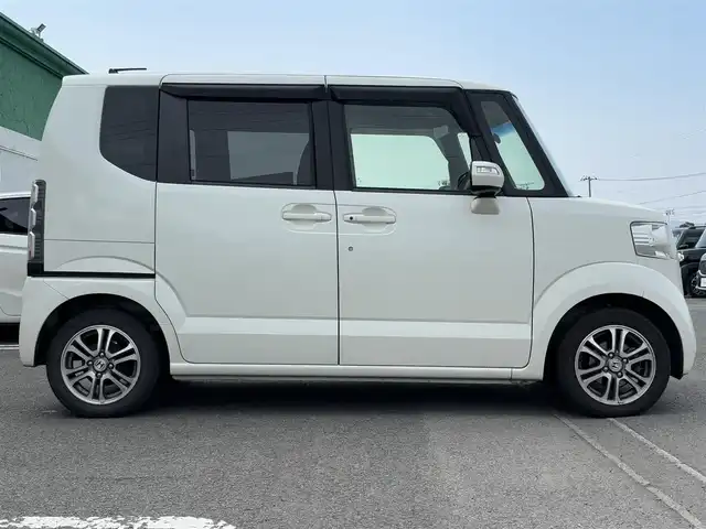 ホンダ Ｎ ＢＯＸ ＋ G Lパッケージ 徳島県 2014(平26)年 11.7万km プレミアムホワイトパール ・社外オーディオ（ＦＭＡＭ・ＢＴオーディオ）/・両側パワースライドドア　/・ＥＴＣ　/・横滑り防止　/・純正マット　/・スペアキー