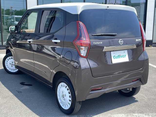 日産 デイズ ボレロ 道東・釧路十勝 2021(令3)年 2.5万km 茶Ⅱ ・４WD/・社外SDメモリナビ/（CD・AM・FM・BT・ワンセグ）/・バックカメラ/・エマージェンシーブレーキ/・ハーフレザーシートヒーター/・前席シートヒーター/・スマートキー/・プッシュスタート/・ＥＴＣ　/・ステアリングスイッチ/・ボレロ専用14インチアルミホイール/・純正フロアマット/・電動格納ミラー/・スマートキー/・プッシュスタート
