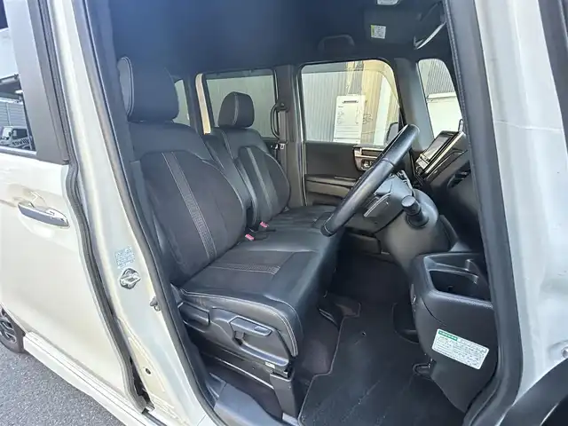 ホンダ Ｎ ＢＯＸ カスタム G L ターボ ホンダセンシング 滋賀県 2018(平30)年 5.1万km パールⅡ 禁煙車/社外メモリーナビ/・CD/フルセグ/Bluetooth/バックカメラ/追従付クルーズコントロール/両側自動スライドドア/LEDヘッドライト/パドルシフト/ハーフレザーシート/レーンキープアシスト/横滑り防止/ETC/オートエアコン/プッシュスタート/スマートキー