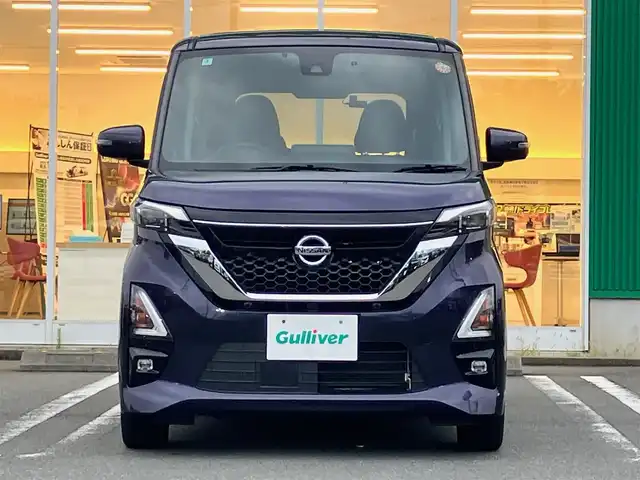 日産 ルークス HWS Gターボ プロパイロットED 静岡県 2020(令2)年 1.5万km アメジストパープル エンジンスタートボタン/パワーステアリング/パワーウィンドウ/保証書/取扱説明書/アイドリングストップ/ターボ/オートエアコン/クルーズコントロール/USB入力端子/ETC/全方位カメラ/純正SDナビ（CD/DVD/BT/フルセグ）/ドライブレコーダー前後/ウォークスルー/純正フロアマット/両側パワースライドドア/純正アルミホイール/ABS/横滑り防止装置/コーナーセンサー前後/レーンキープアシスト/オートライト/LEDヘッドライト/W＋サイドエアバック/衝突軽減システム/プロパイロット