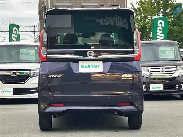 日産 ルークス HWS Gターボ プロパイロットED 静岡県 2020(令2)年 1.5万km アメジストパープル エンジンスタートボタン/パワーステアリング/パワーウィンドウ/保証書/取扱説明書/アイドリングストップ/ターボ/オートエアコン/クルーズコントロール/USB入力端子/ETC/全方位カメラ/純正SDナビ（CD/DVD/BT/フルセグ）/ドライブレコーダー前後/ウォークスルー/純正フロアマット/両側パワースライドドア/純正アルミホイール/ABS/横滑り防止装置/コーナーセンサー前後/レーンキープアシスト/オートライト/LEDヘッドライト/W＋サイドエアバック/衝突軽減システム/プロパイロット