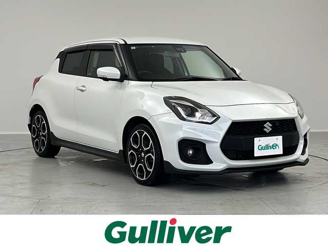 スズキ スイフト スポーツ セーフティPKG 茨城県 2017(平29)年 3万km ピュアホワイトP 純正８インチナビ　衝突被害軽減ブレーキデュアルセンサーブレーキサポート　全周囲カメラ　アダプティブクルーズコントロール　ＬＥＤヘッドライト　フォグランプ　　純正フロアマット　純正ドアバイザ　ＥＴＣ