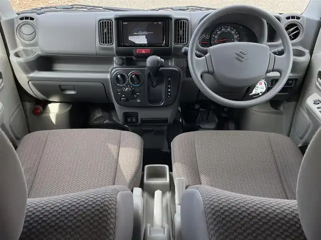 スズキ エブリイ PC 新潟県 2025(令7)年 0.2万km スペリアホワイト 4WD/社外SDナビ(AVN-LBS01)/BT/バックカメラ/ドライブレコーダー/衝突被害軽減ブレーキ/レーンキープアシスト/運転席シートヒーター/コーナーセンサー/リモコンキー /LEDヘッドライト/オートライト/オートハイビーム