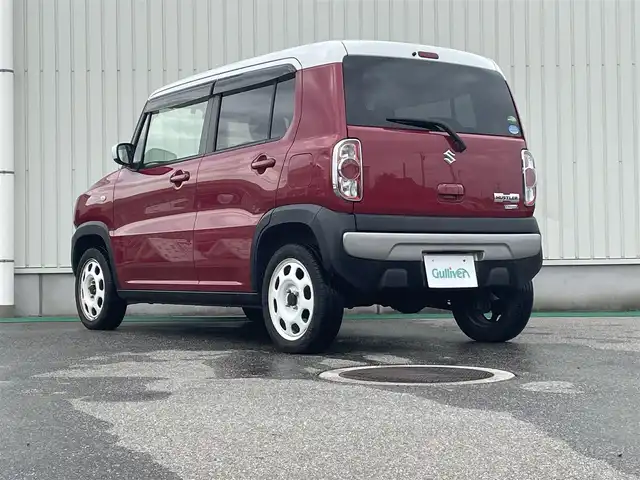 スズキ ハスラー G 富山県 2018(平30)年 3万km フェニックスレッドパール/ホワイト2トーンルーフ ４ＷＤ／/メモリナビ／/フルセグＴＶ／/ＤＶＤ再生／/Ｂｌｕｅｔｏｏｔｈ／/前席シートヒーター／/アイドリングストップ／/デュアルカメラブレーキサポート／/プッシュスタート／/スマートキー／/ヒルディセントコントロール